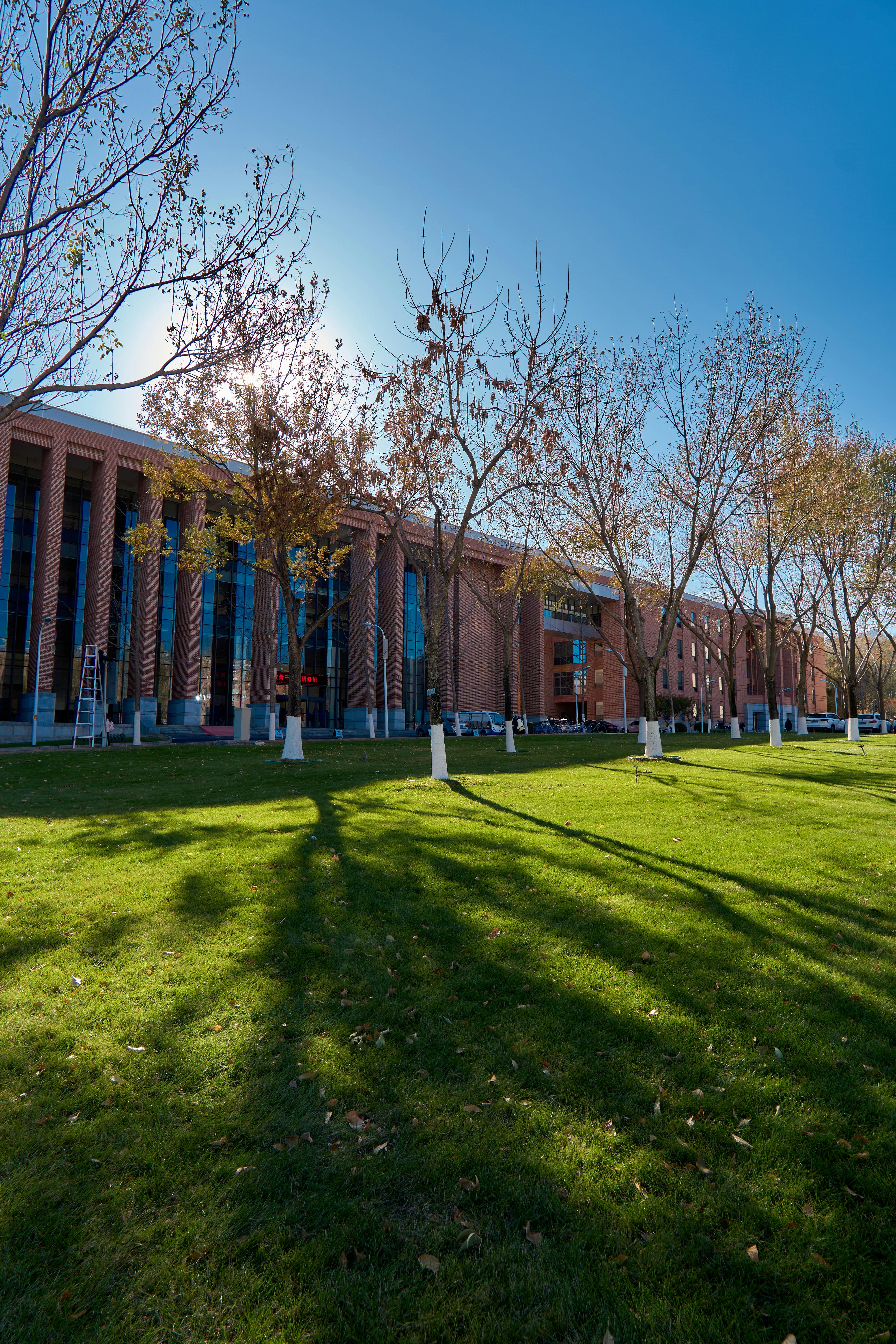 University campus building representing institution-ready scale