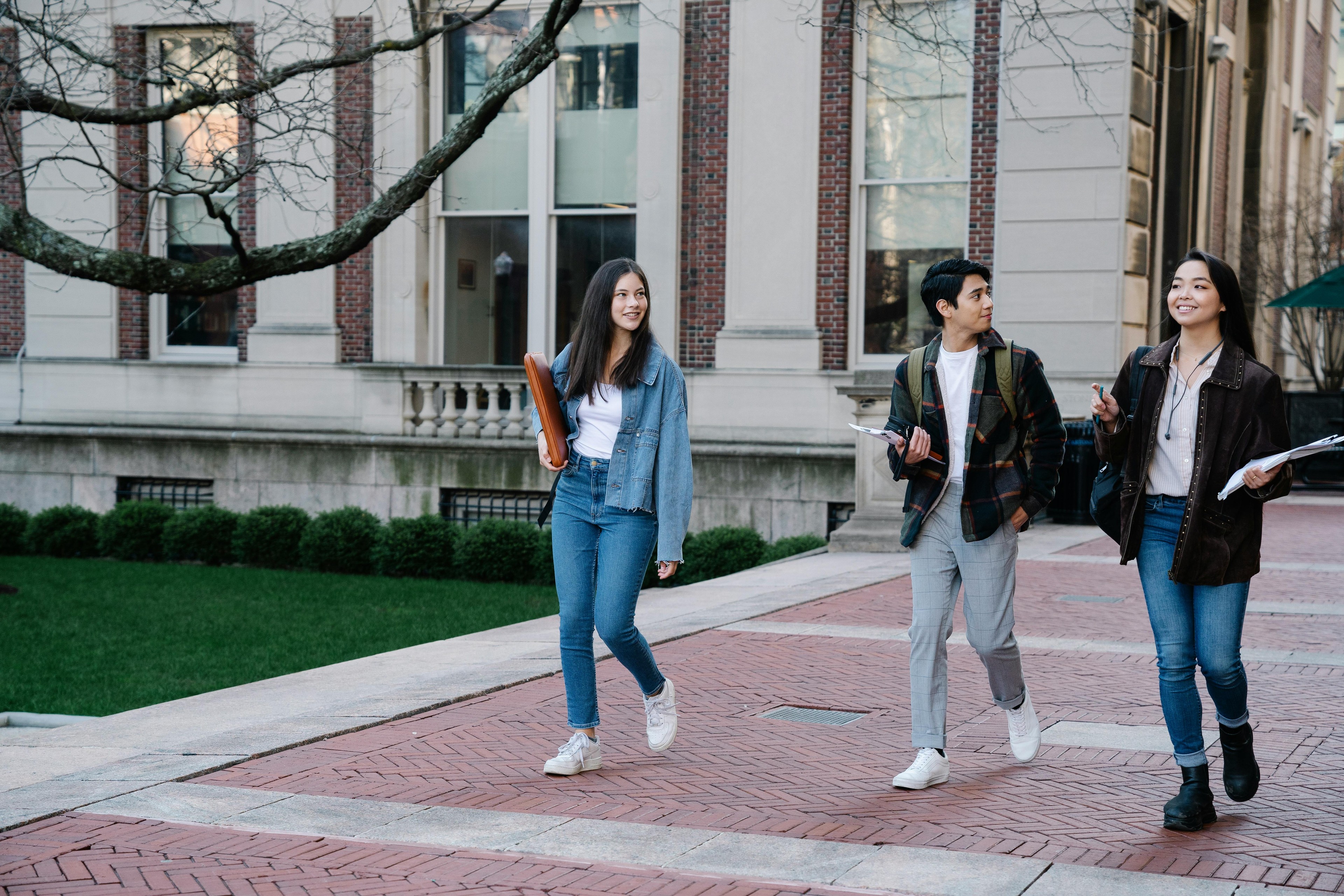 College students on campus